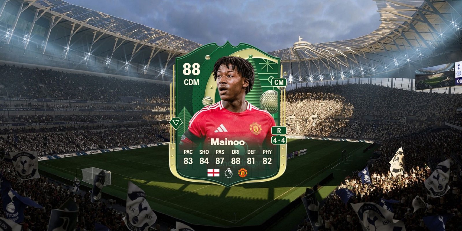 Kobbie Mainoo's card in EA Sports FC 25.