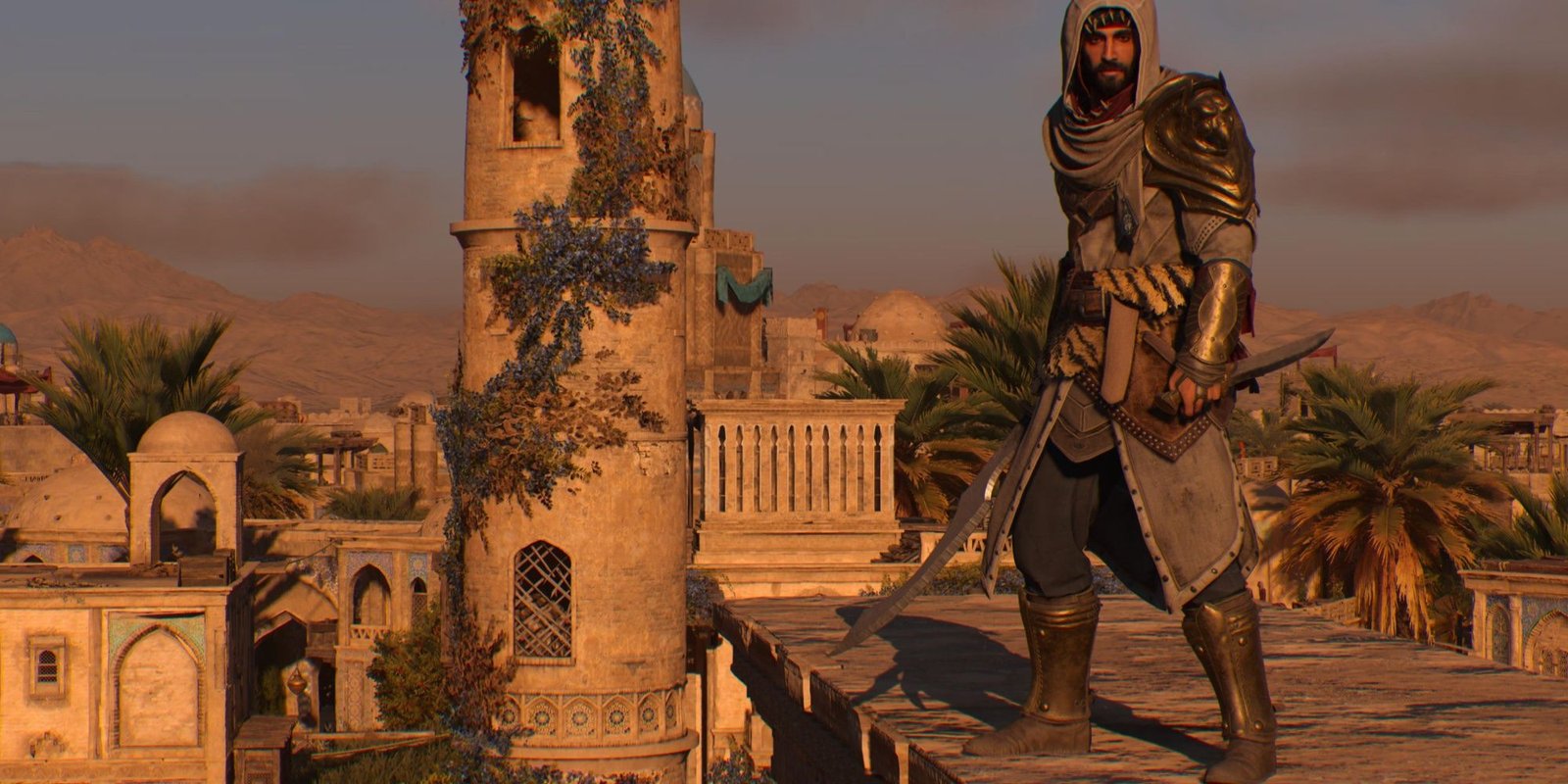 The File Size Of Every Assassin's Creed Game 5 Basim wearing Rostam outfit in Assassin's Creed Mirage