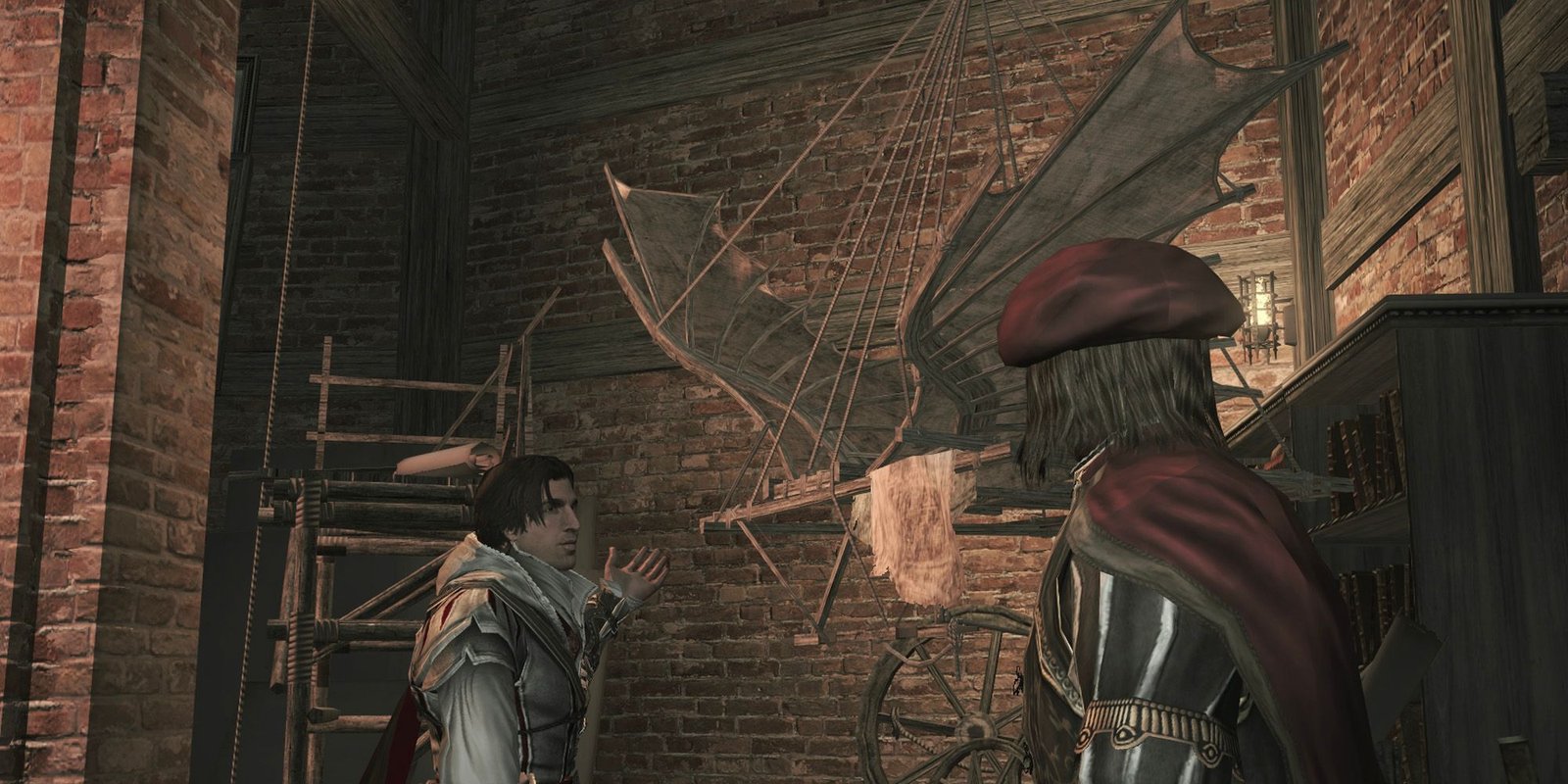 Assassins creed 2 ezio and leonardo da vinci.