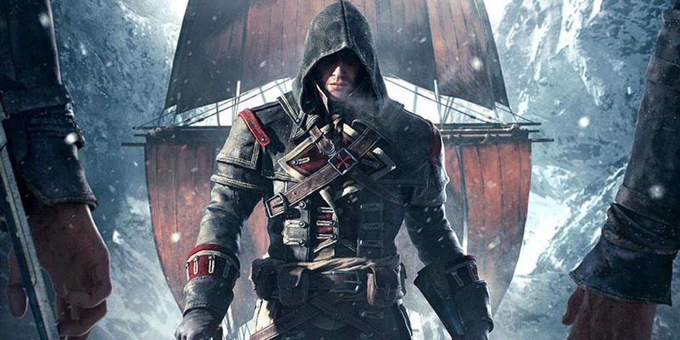 Assassins Creed Rogue's Shay Patrick Cormac standing on the cover art.