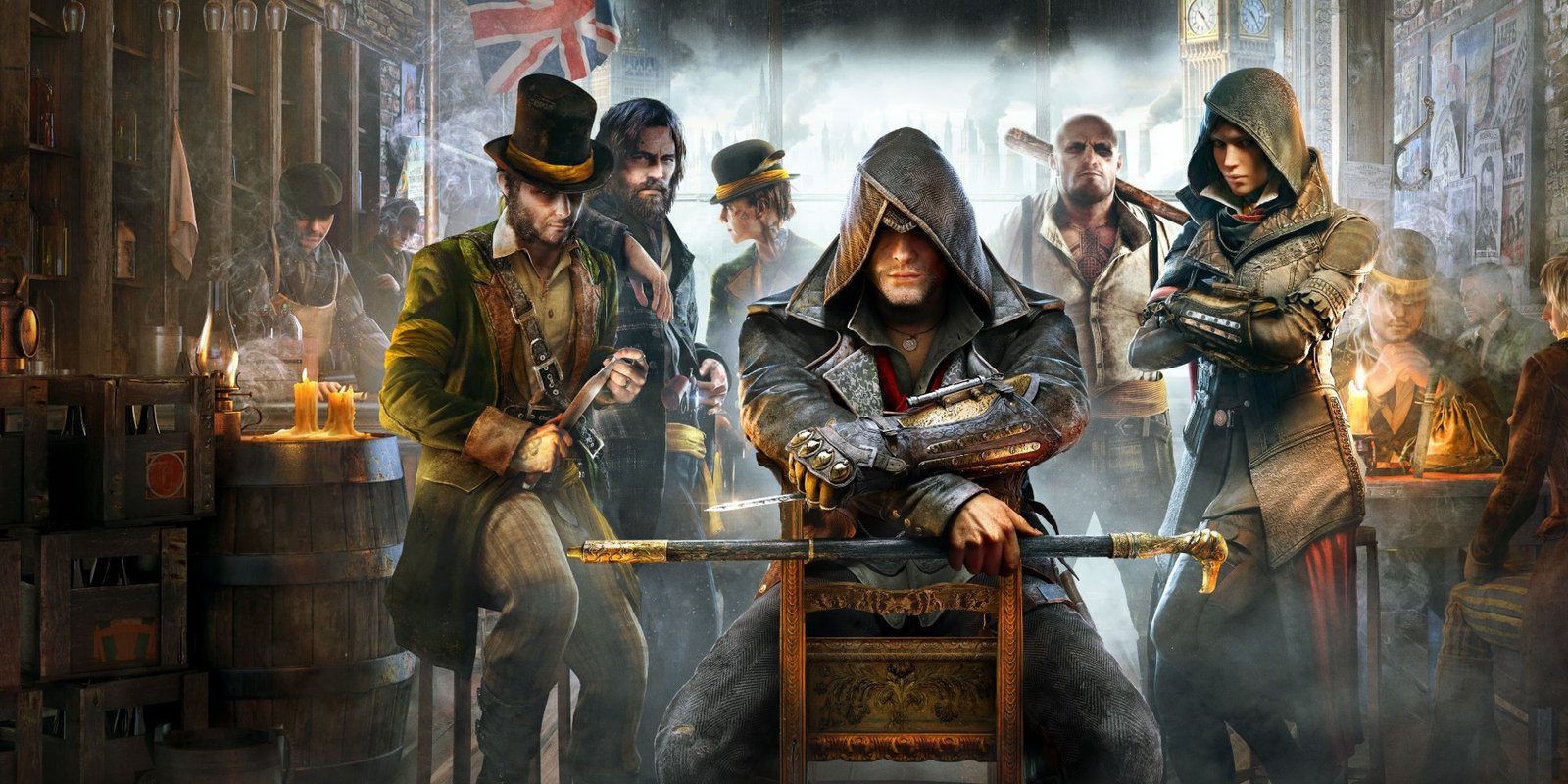 Assassins creed syndicate frye twins cover art.