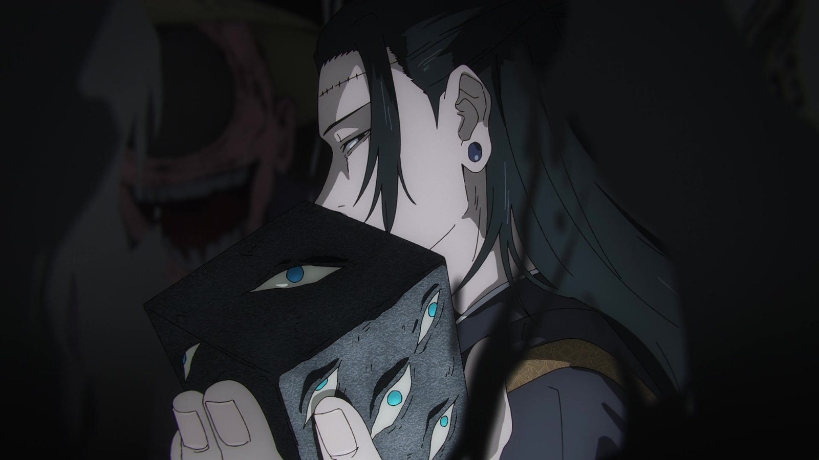 Suguru Geto controlled by Kenjaku holding the Prison Realm in Jujutsu Kaisen.-1