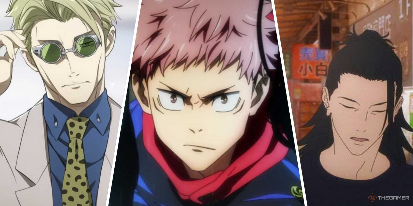 What's The Significance Of The Shibuya Incident Arc In Jujutsu Kaisen? 8 Split images of Kento Nanami, Yuji Itadori, and Suguru Geto in Jujutsu Kaisen.