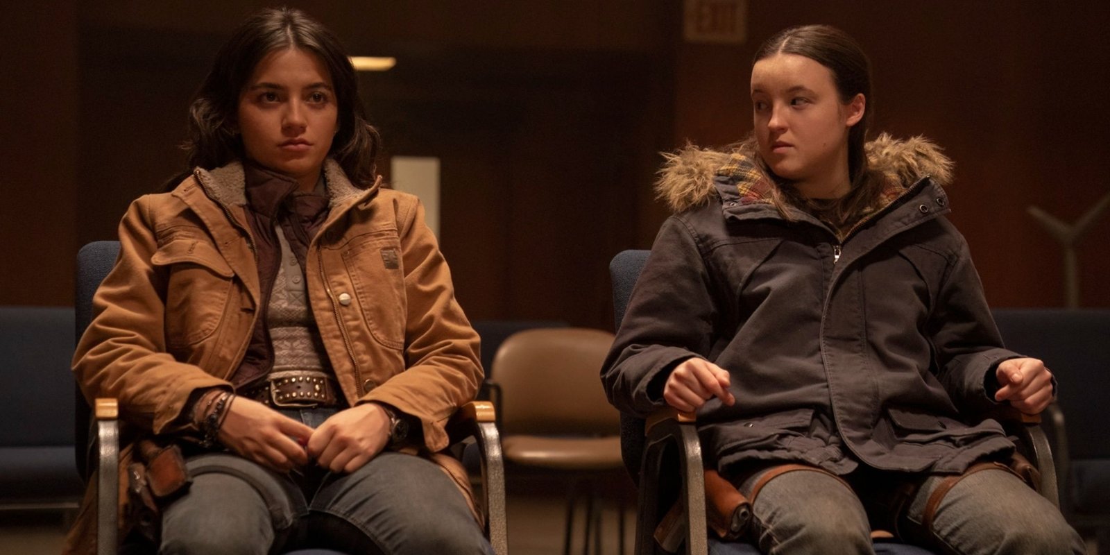 Joel Is Going To Lie To His Therapist In The Last Of Us Season Two, And I Can't Wait 3 Ellie and Dina sit together in The Last of Us Season 2.