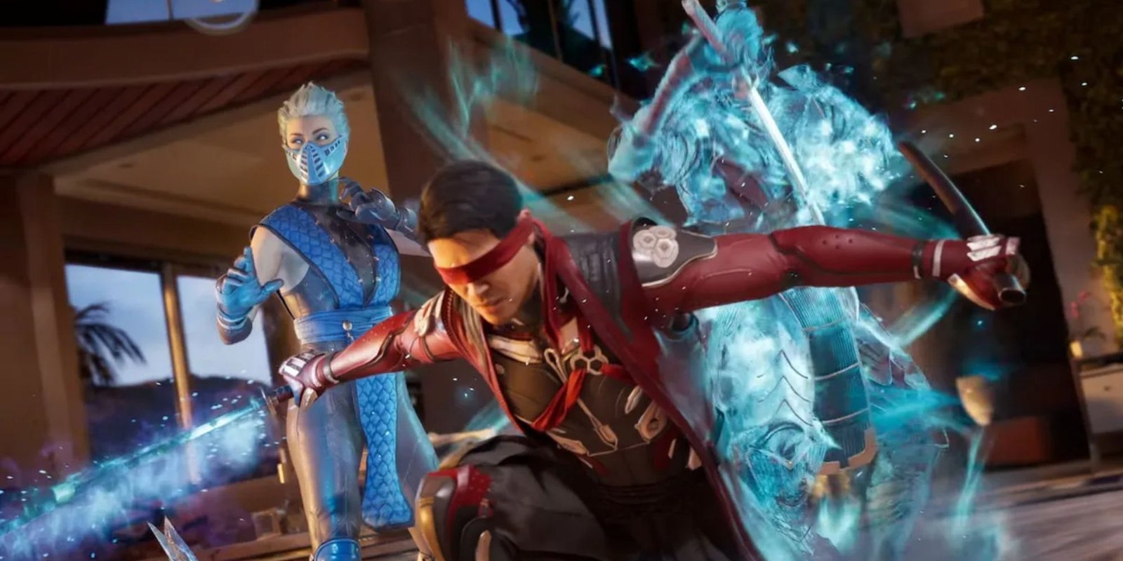Kenshi and Frost in Mortal Kombat 1.