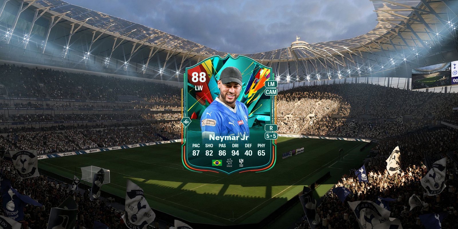 Neymar Jr's card in EA Sports FC 25.