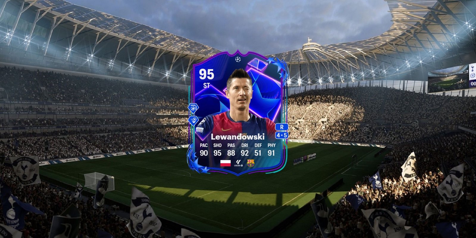 Lewandowski's card in EA Sports FC 25.