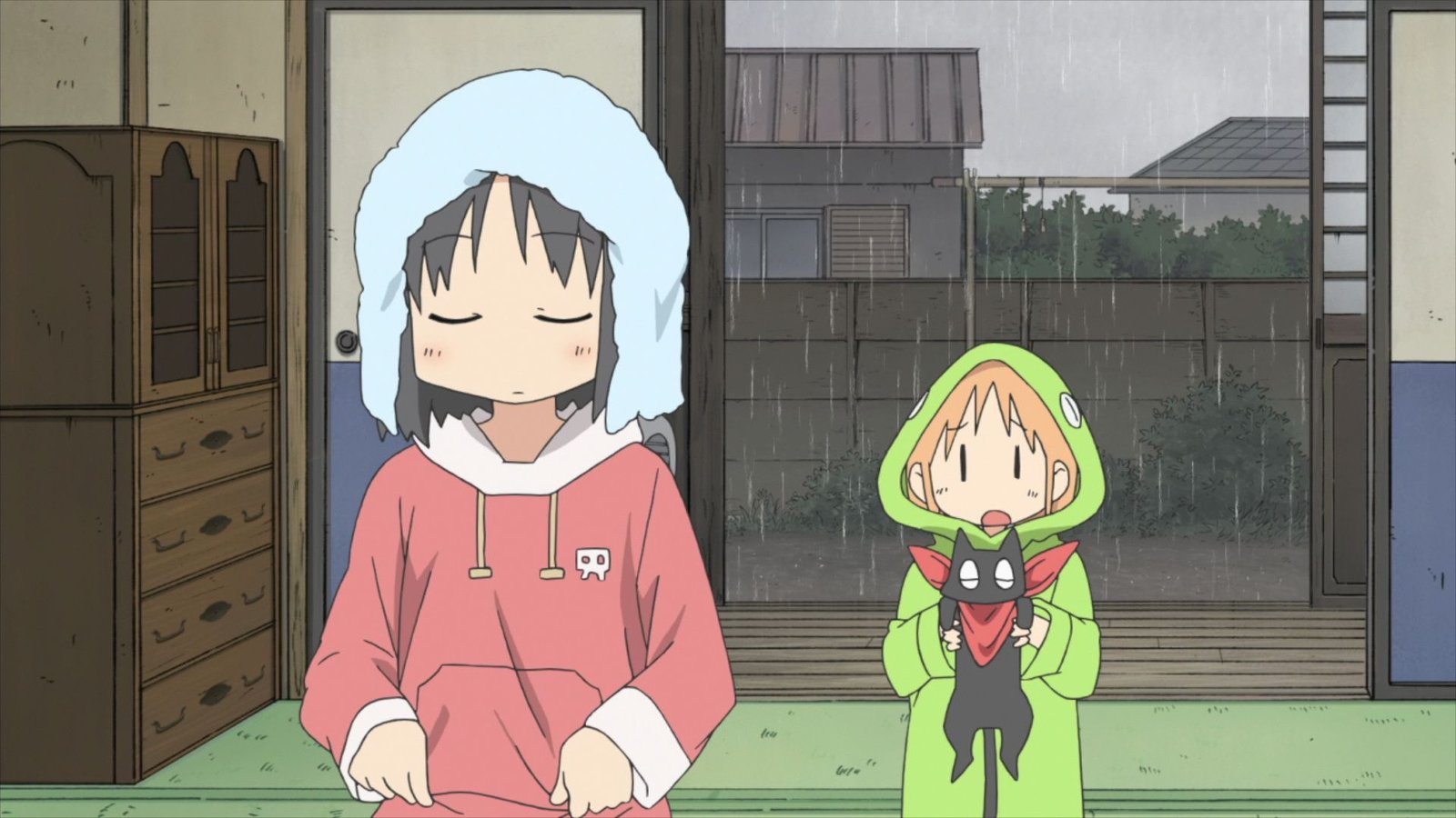 Nano and Hakase in Nichijou