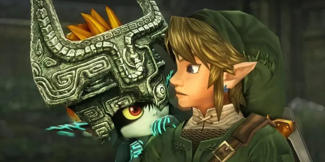 Link and Midna in The Legend of Zelda Twilight Princess.