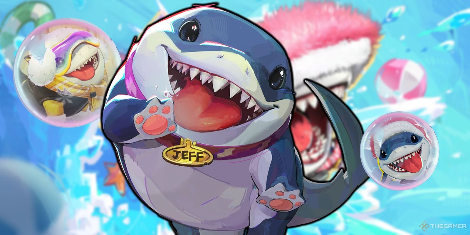 Marvel Rivals Season 1.5 Patch Notes Seemingly Include Healer Ult Nerfs 1 Collage of Jeff the baby landshark in various bubbles.