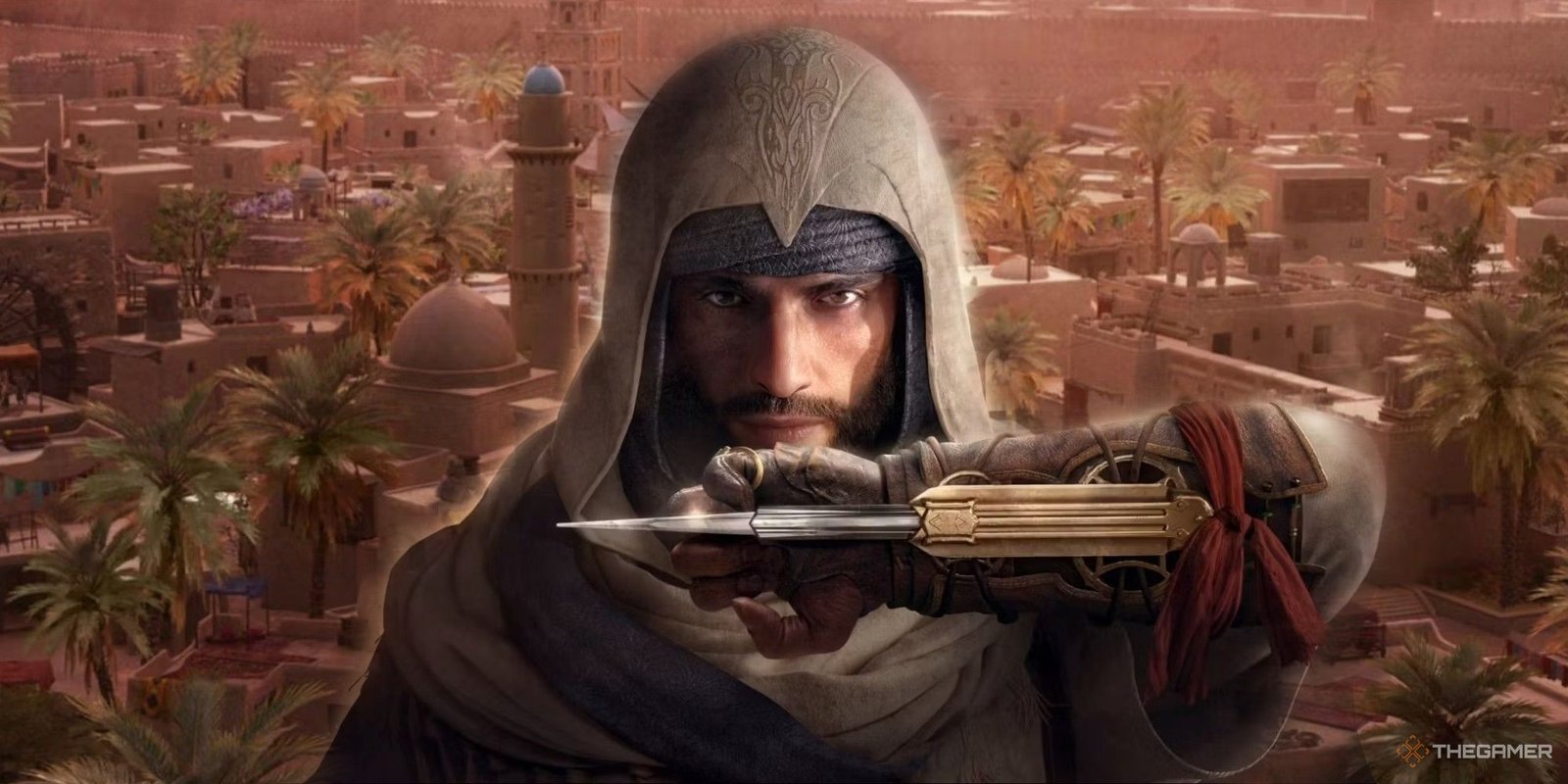 The File Size Of Every Assassin's Creed Game 1 Assassin's Creed Mirage Basim With Baghdad Behind