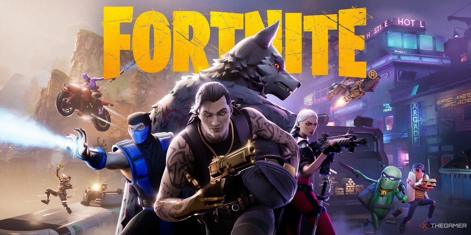 A screenshot of the new loading screen in Fortnite. 