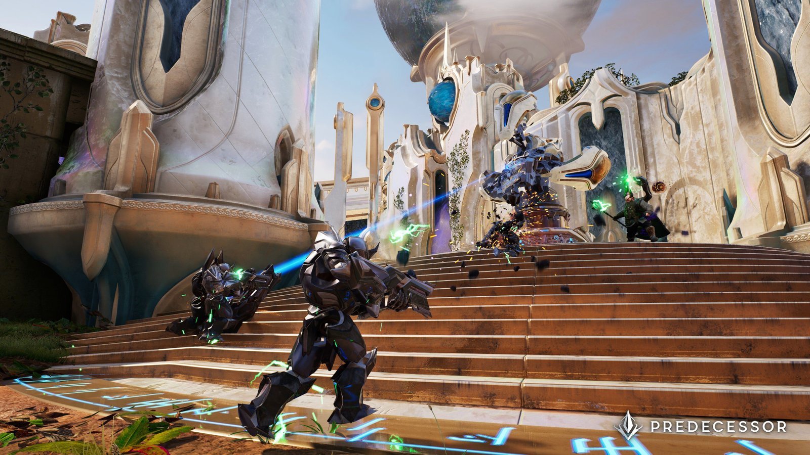 Heroes fighting in Predecessor.