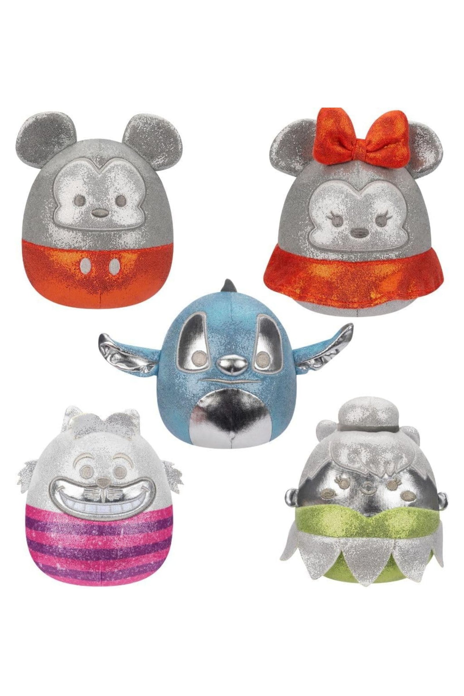 Amazon Prime Big Deal Days 2024 Disney Deals 5 Squishmallows Disney100 5-Inch 5-Pack Plush Set-1