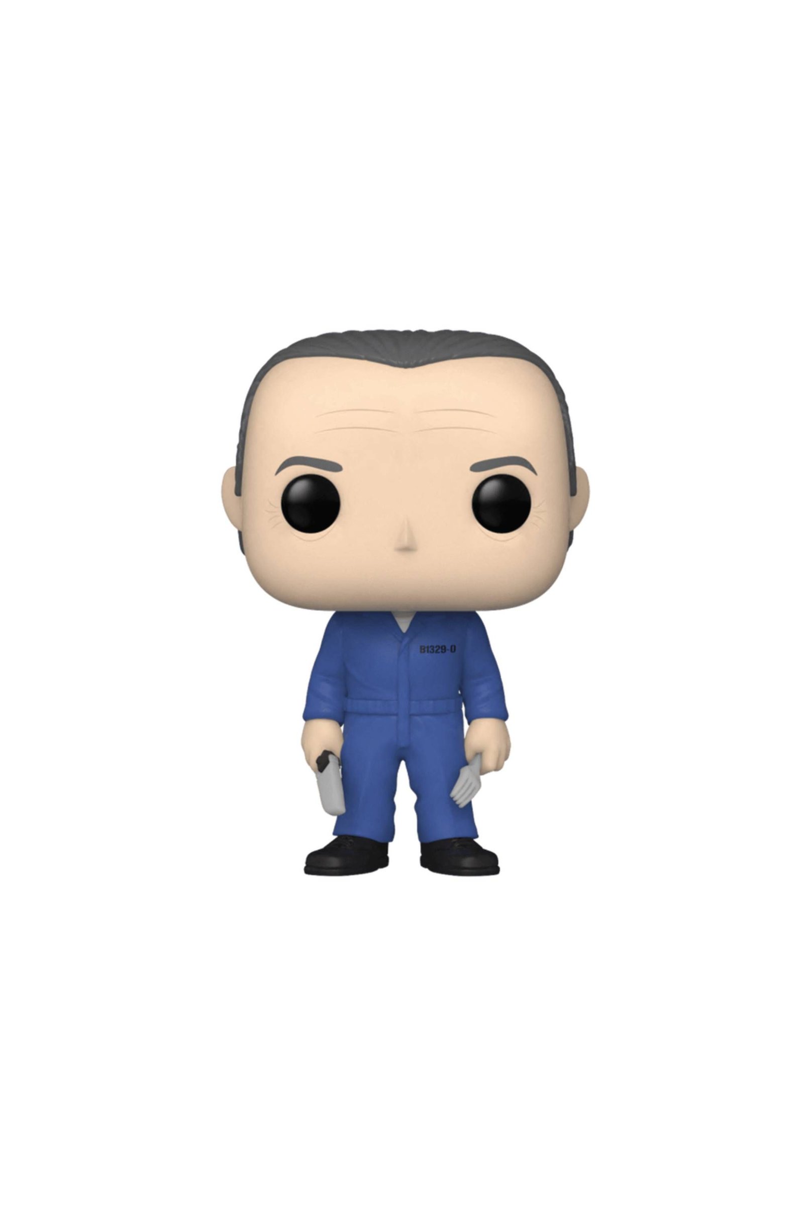 Best Horror Funko Pop! Figures 3 Funko Pop! Hannibal wearing prison uniform and holding knife and fork