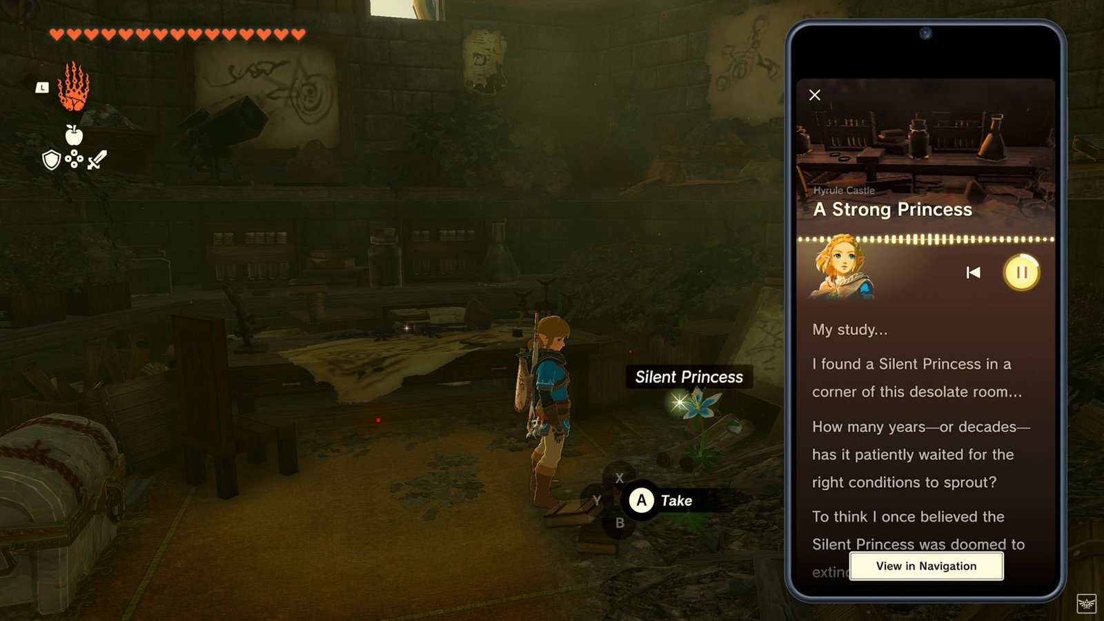 Zelda Notes in Tears of the Kingdom. 