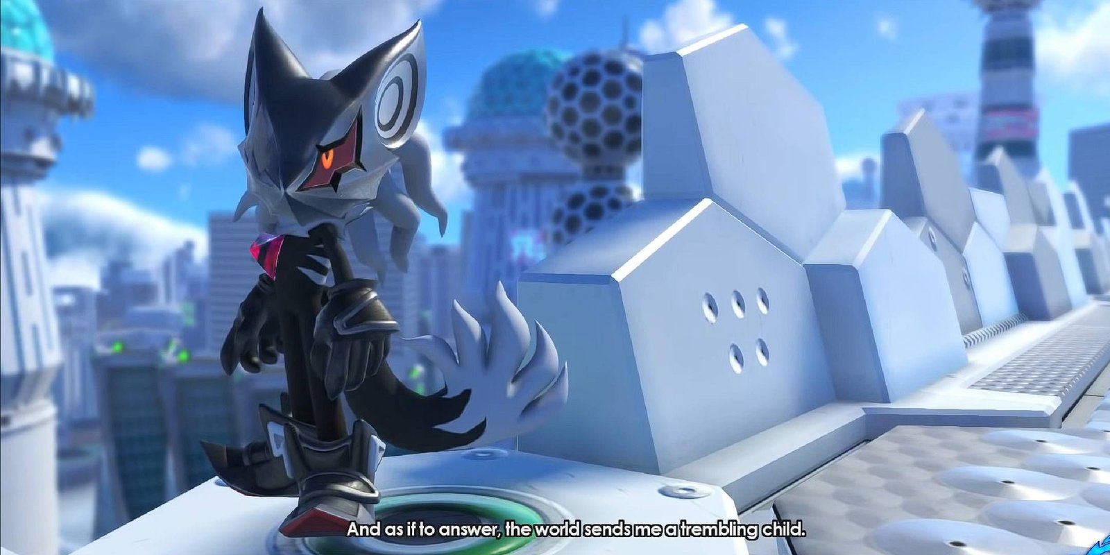 Infinite talking to the avatar from Sonic Forces.