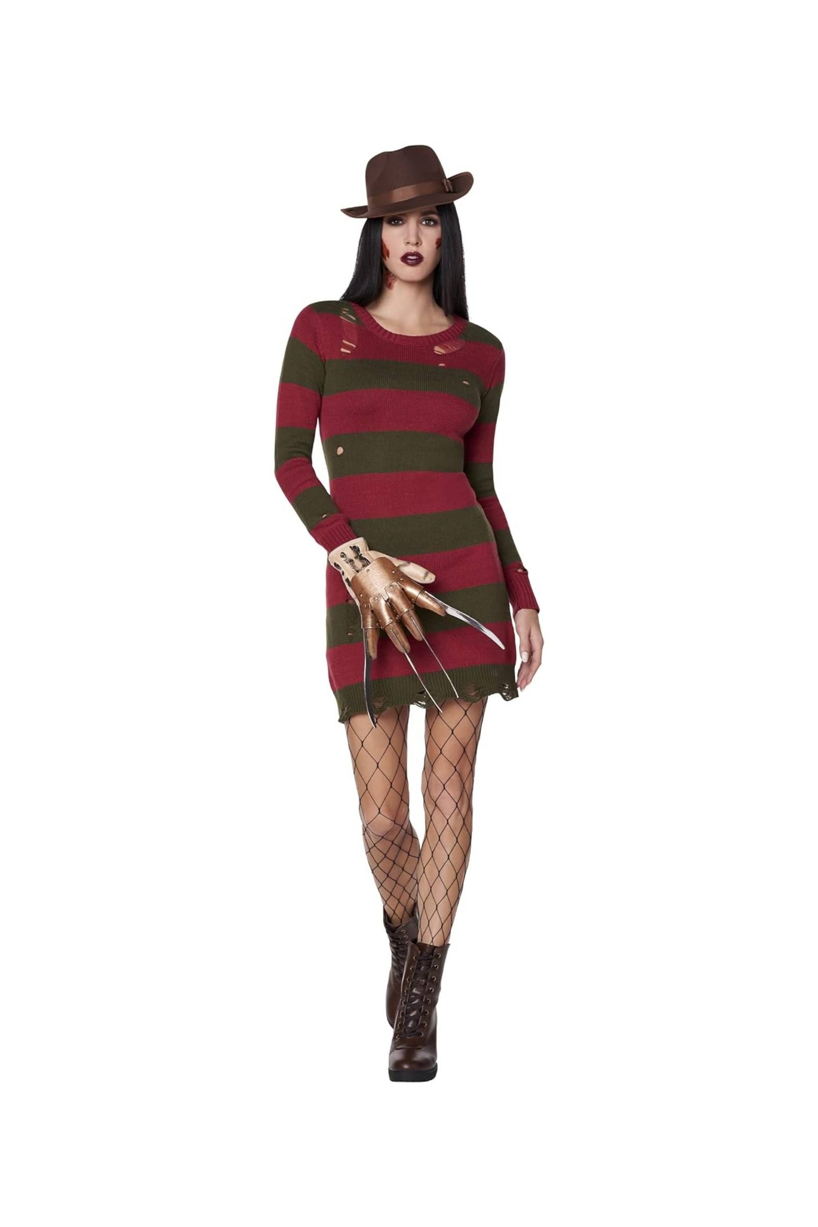 Best Horror Movie Costumes For Halloween 7 Spirit Halloween Adult Freddy Krueger Sweater Dress Costume