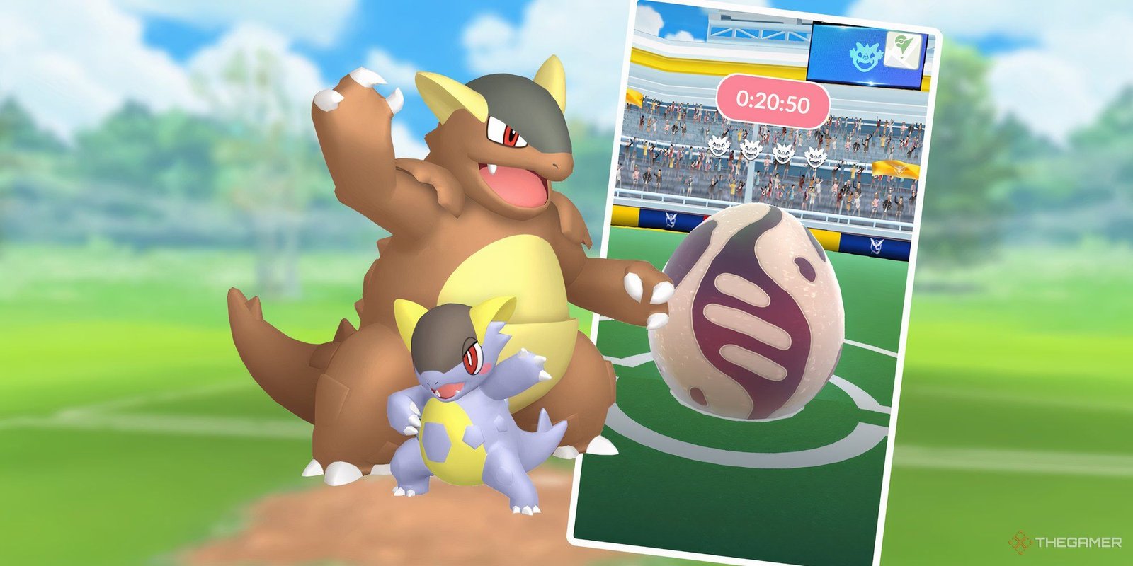 May 2025 Max Battle Guide For Pokemon Go 4 Mega Kangaskhan with a Mega Raid Egg from Pokemon Go.