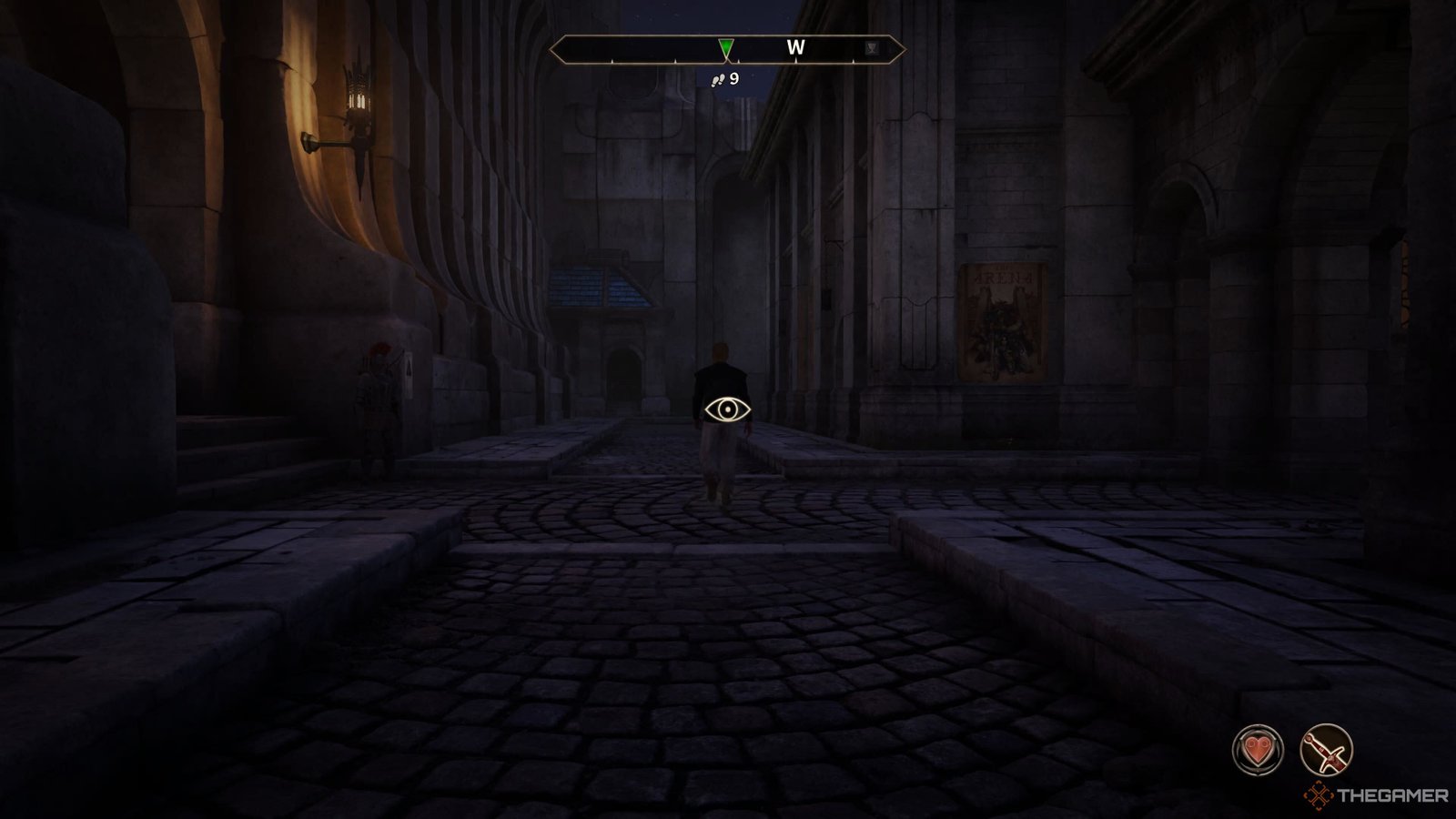 Approaching an NPC in the Market District in Oblivion Remastered.