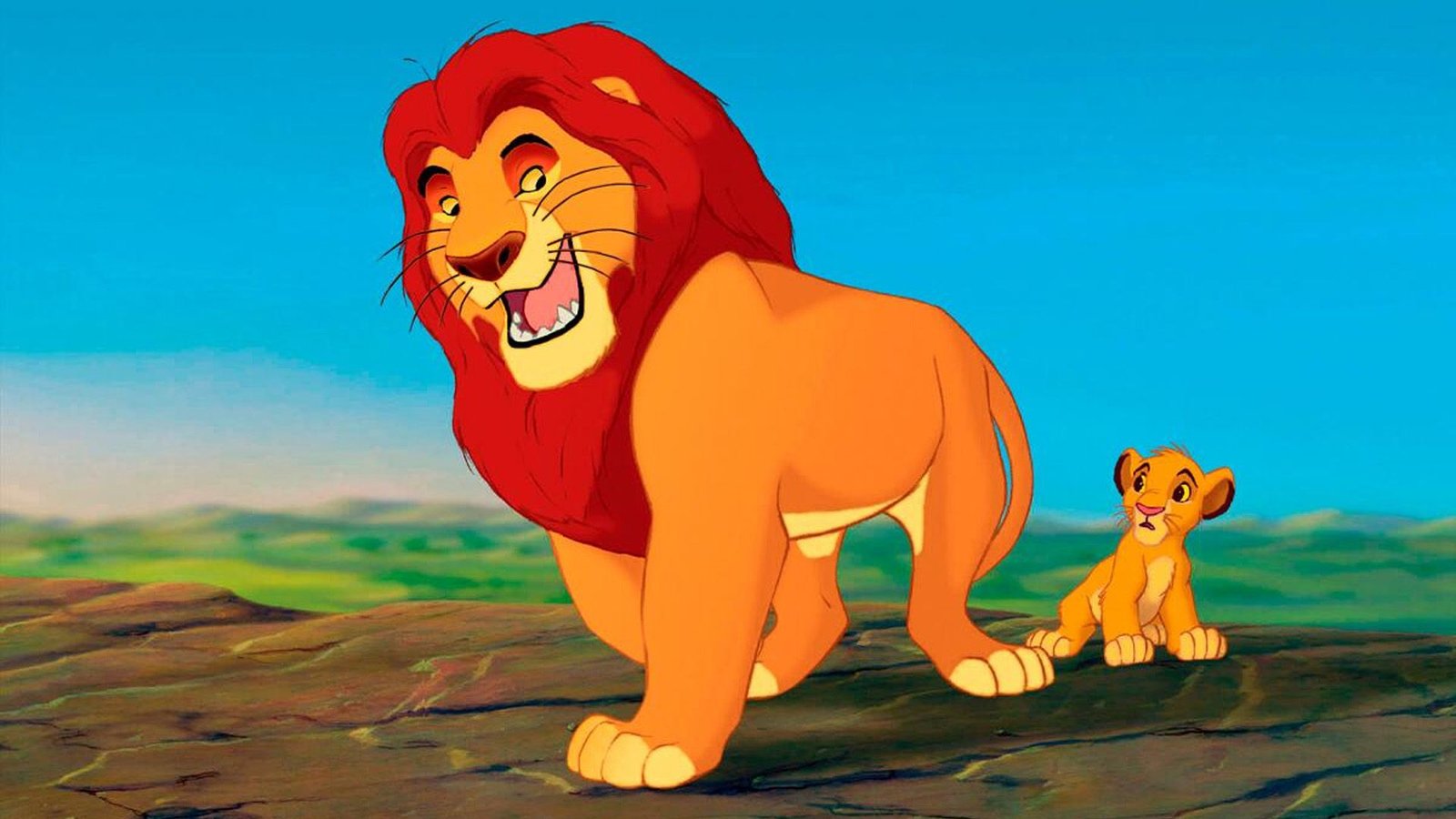 Mufasa and Simba from The Lion King.