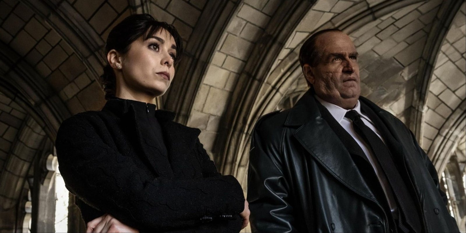 The duo of Oz and Sofia Falcone in HBO's The Penguin.