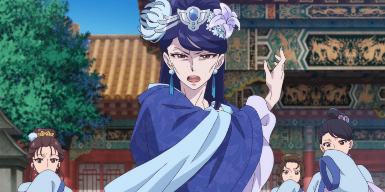 Concubine Lihua after slapping someone in Apothecary Diaries. 