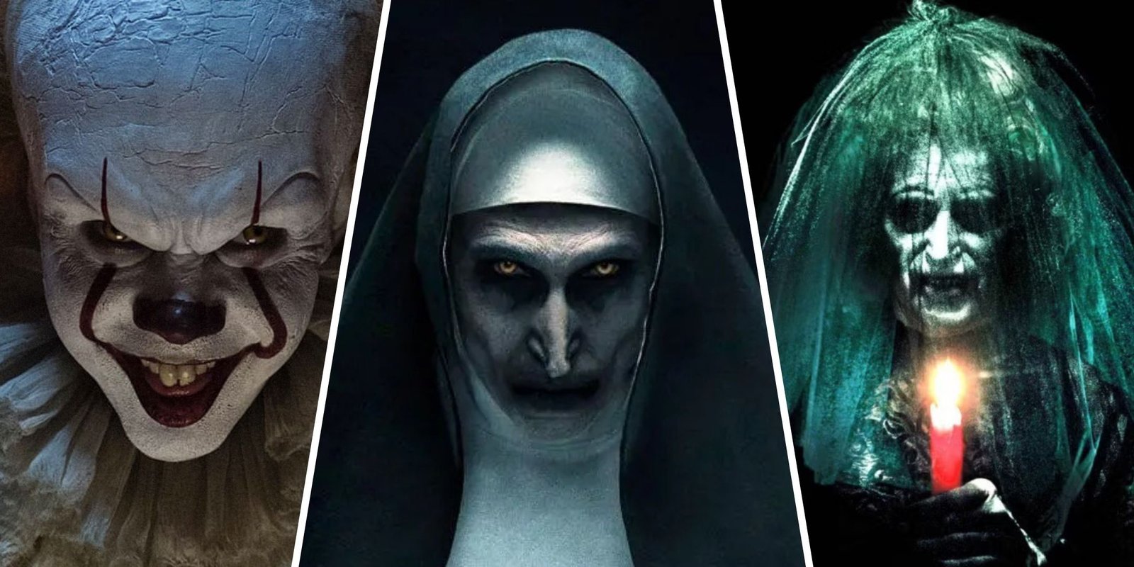 The Best Films Where You Can Watch Samuel L. Jackson 5 A collage of Pennywise, Valak and The Bride In Black.