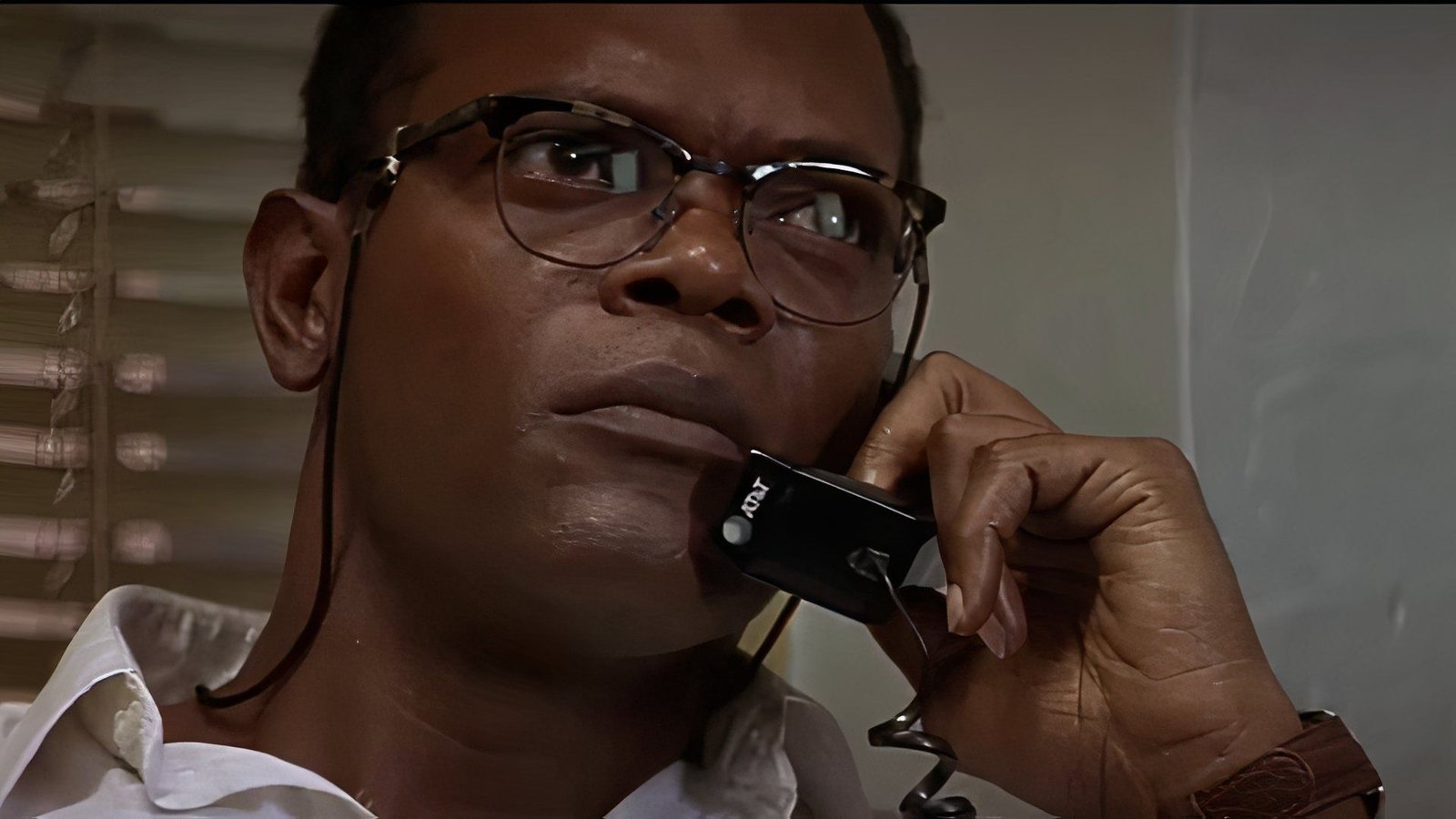 Samuel L. Jackson as Zeus in Die Hard with a Vengeance.