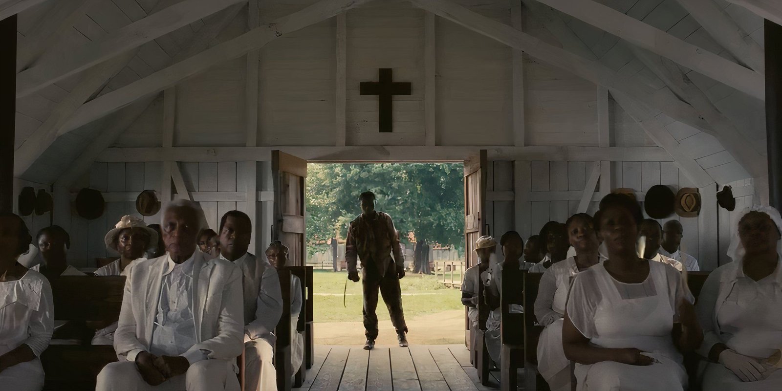 Sammie entering his father's church in Sinners.