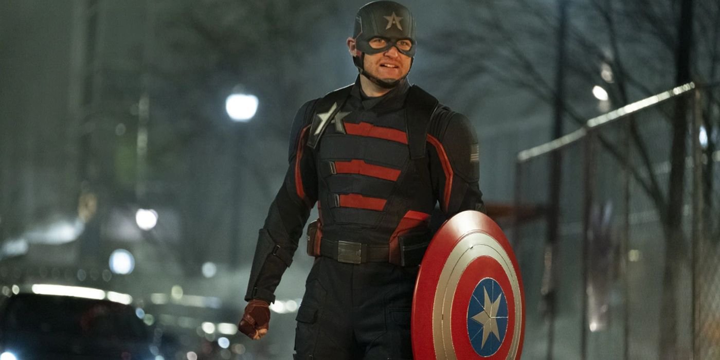 US Agent holding his shield in the MCU