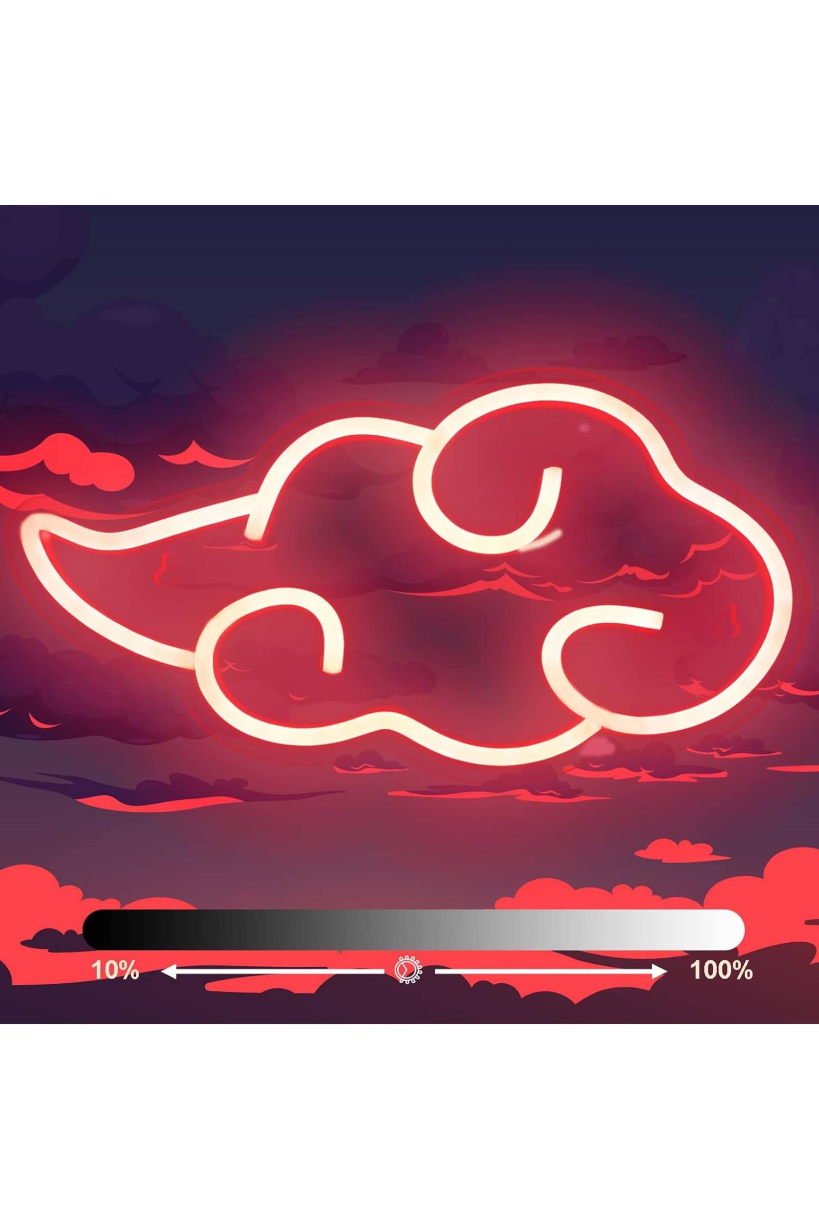 Best Gifts For Anime Fans 1 Dleouly Red Neon Anime Cloud Sign