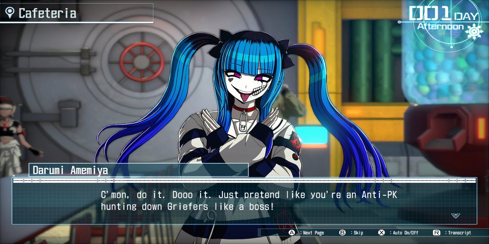 Complete Combat Overview (With Tips) For The Hundred Line: Last Defense Academy 1 the hundred line last defense academy Darumi Amemiya conversation screen