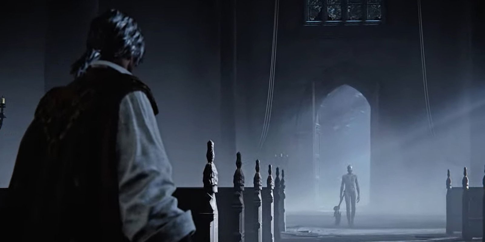 FromSoftware Fans Are Disappointed The Duskbloods Is Multiplayer-Focused 1 The Duskbloods screenshot of two characters in a church.
