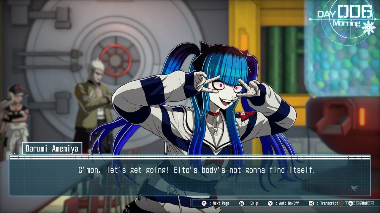 Darui when you leave to find Eito before the Day 006 battle in The Hundred Line Last Defense Academy.