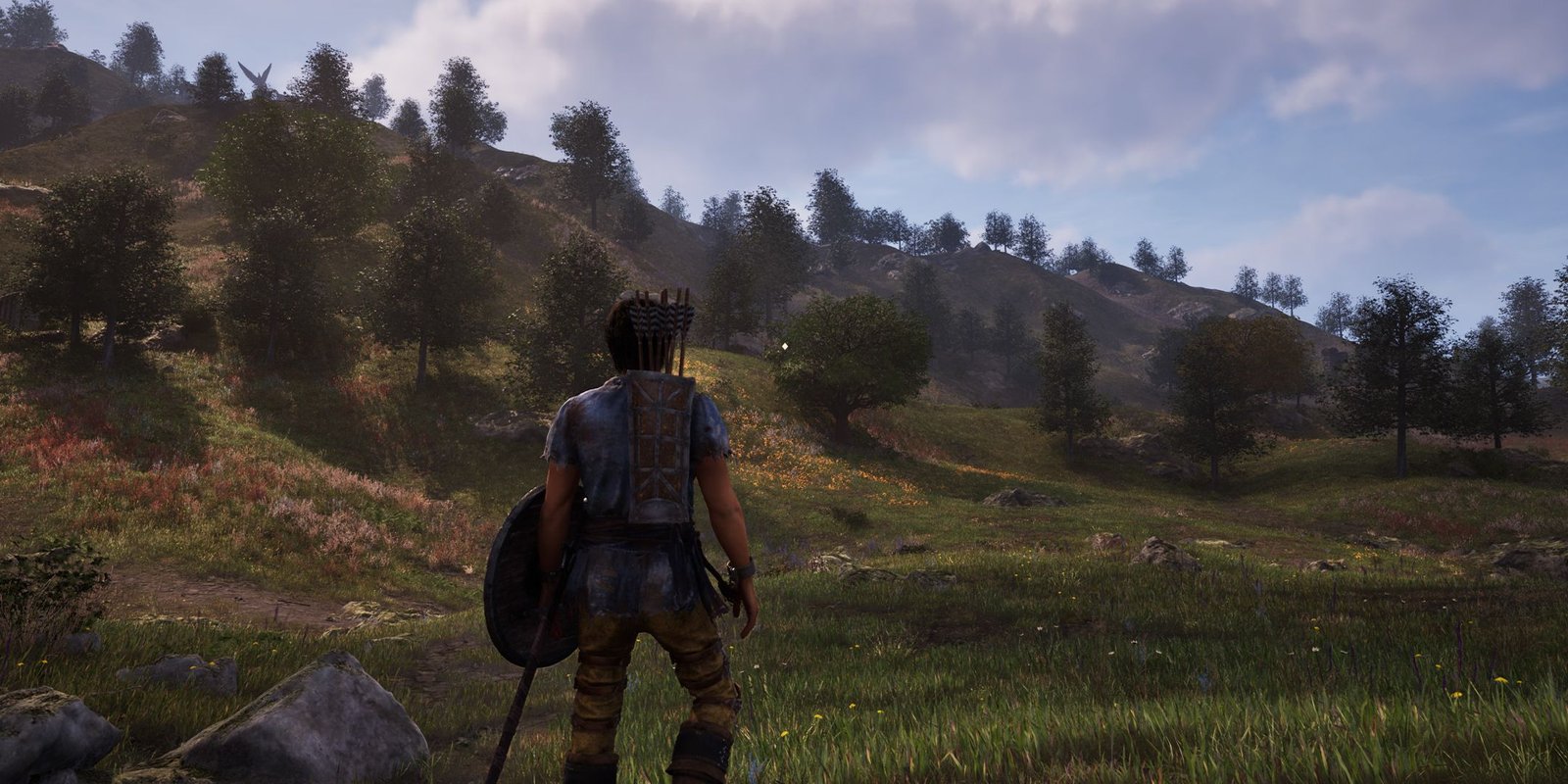 Oblivion Character stood in field