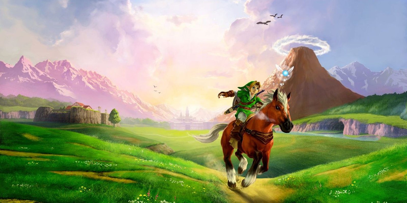 The Switch 2 Won't Have System-Wide Achievements, Nintendo Confirms 1 Link riding Epona across Hyrule Field in Ocarina of Time.