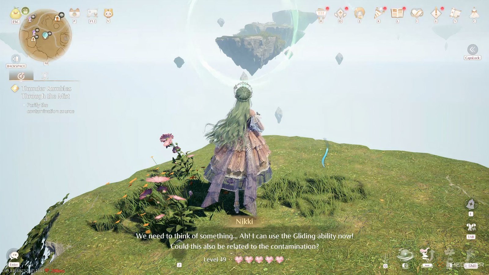 Nikki is in a mysterious realm in Infinity Nikki.