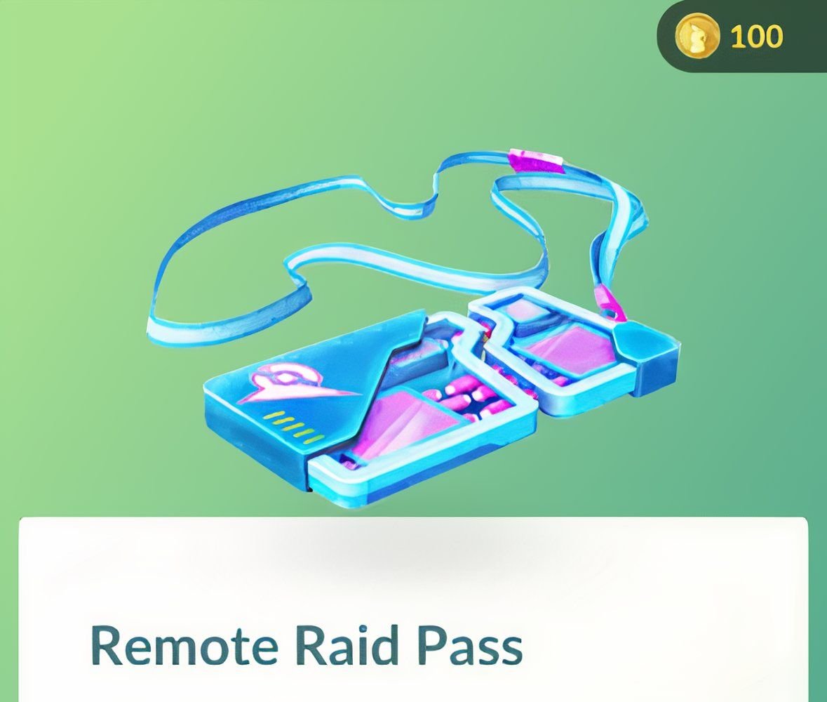 Pokemon Go Remote Raid Pass from the Pokemon Go Shop.