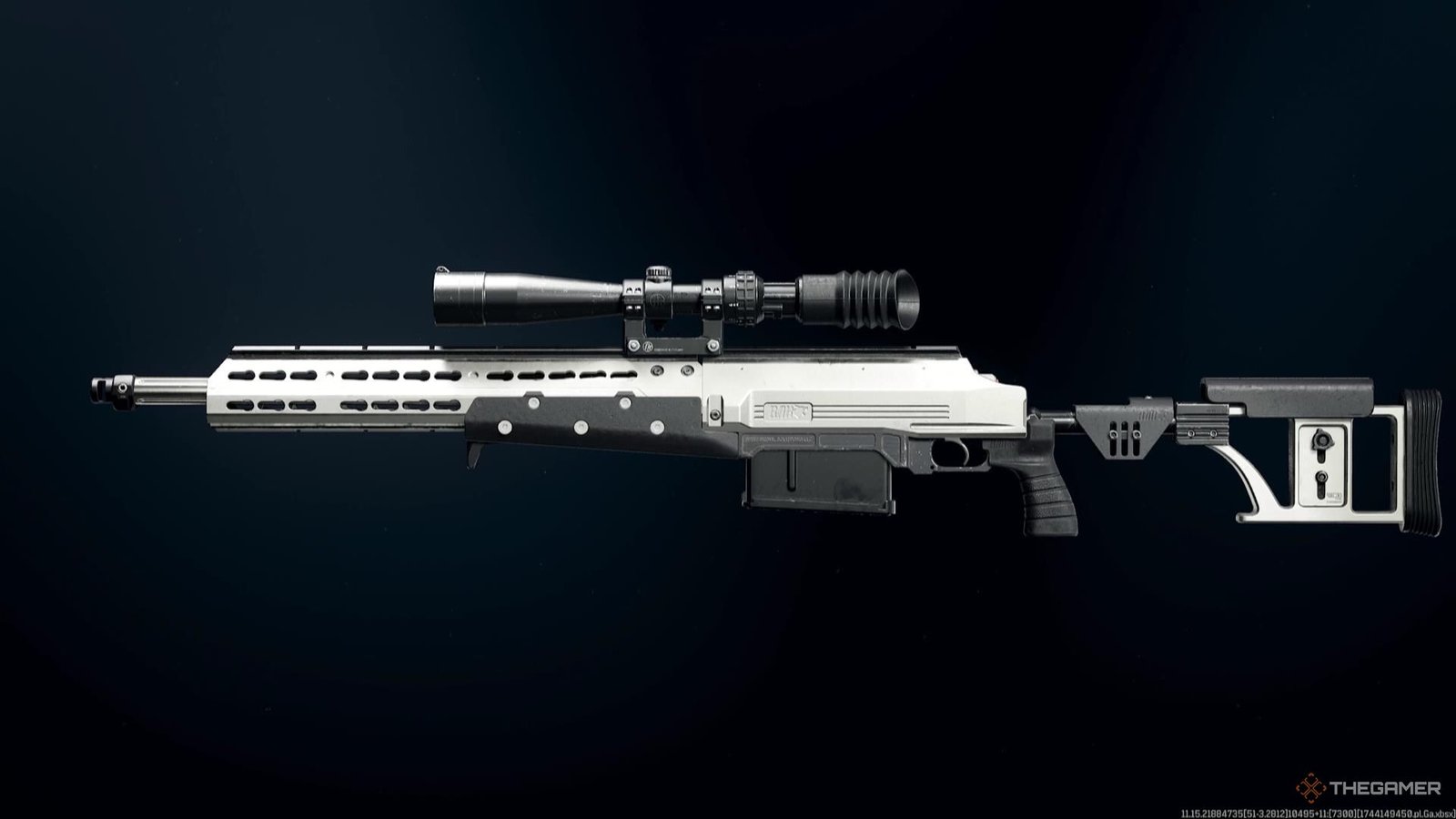 The HDR in the weapon selection screen in Call of Duty Warzone.