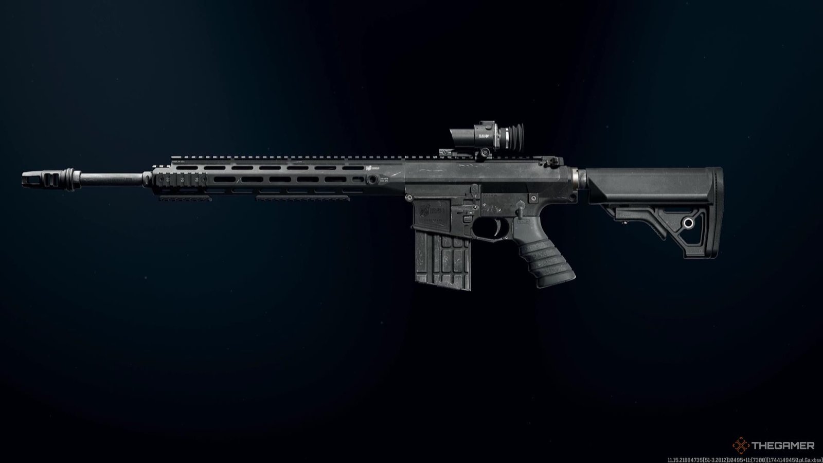 The Tempus Torrent in the weapon selection screen in Call of Duty Warzone.