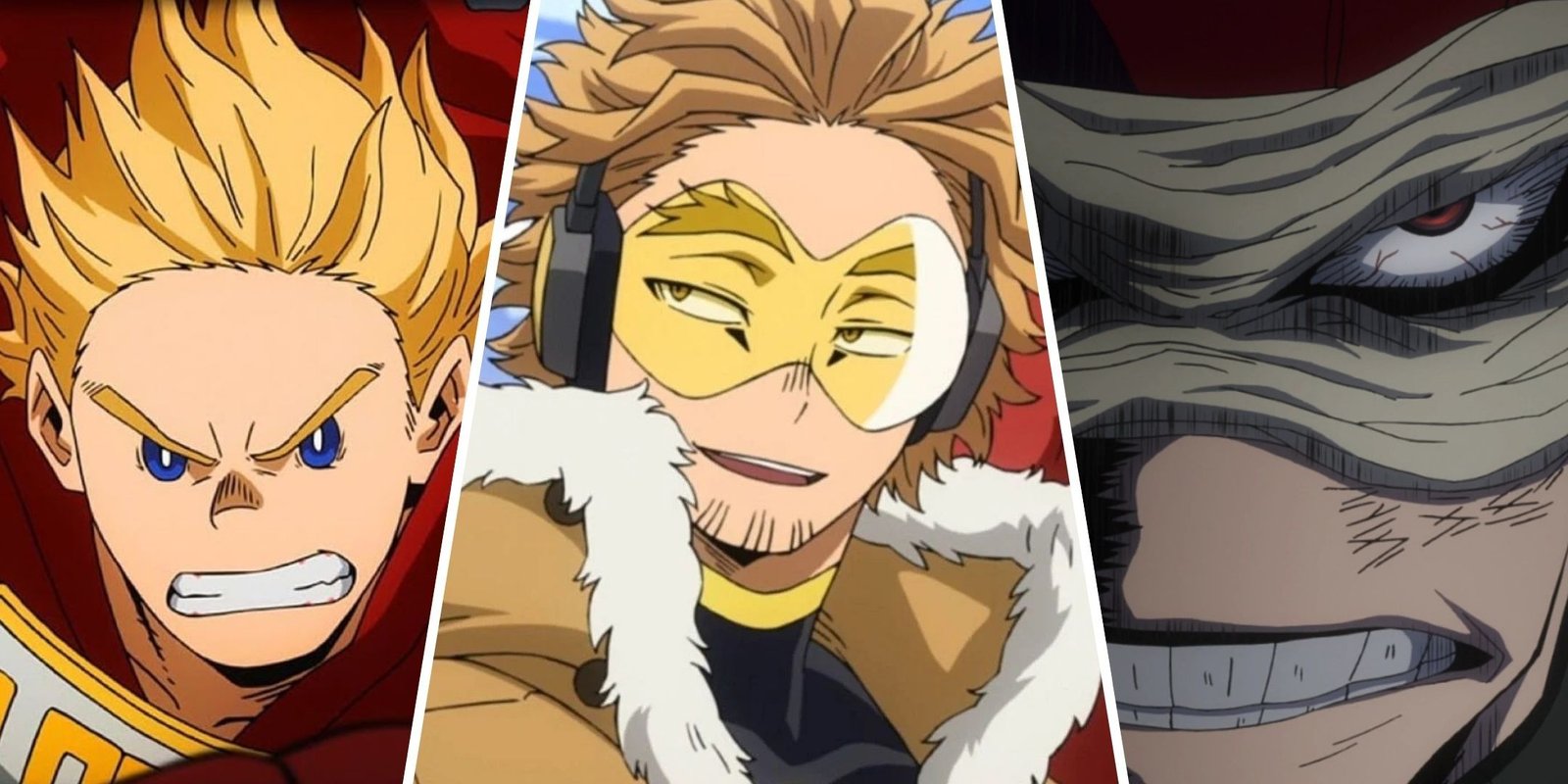 Every Vigilante Ranked From Worst To Best For My Hero Academia: Vigilantes 10 A collage of Lemillion, Hawks and Stain.