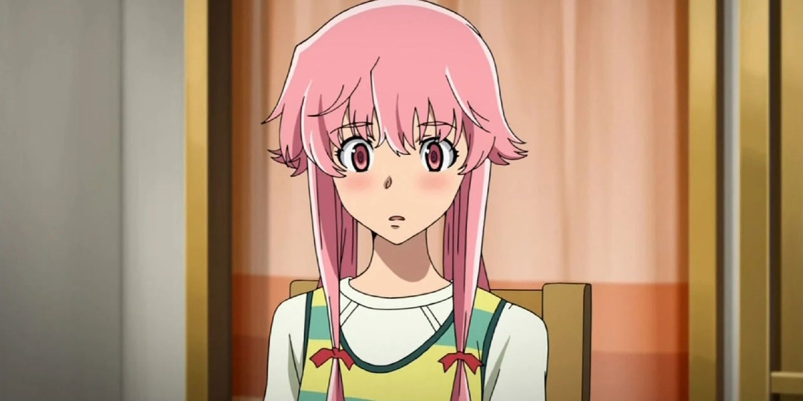 A screenshot of Yuno Gasai.