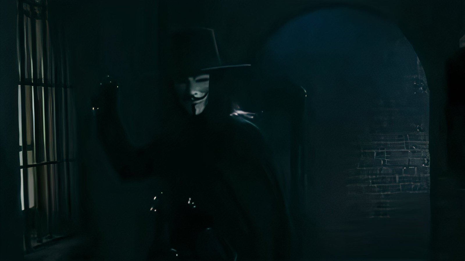 Hugo Weaving in V for Vendetta.