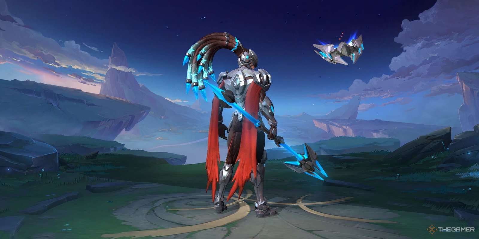 Mobile Legends, Alpha standing in the Hero select screen.