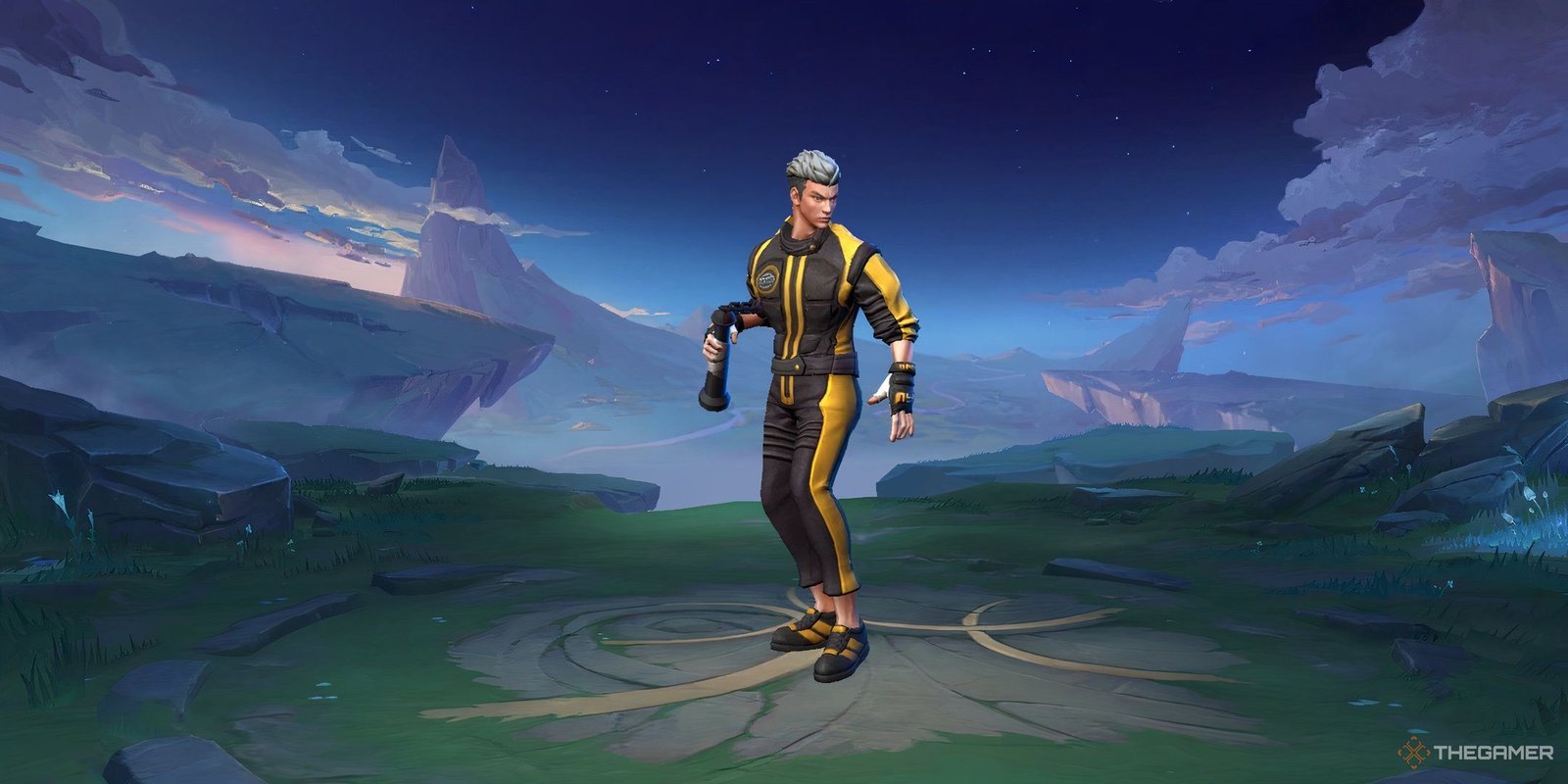 Mobile Legends, Chou standing in his character select screen.