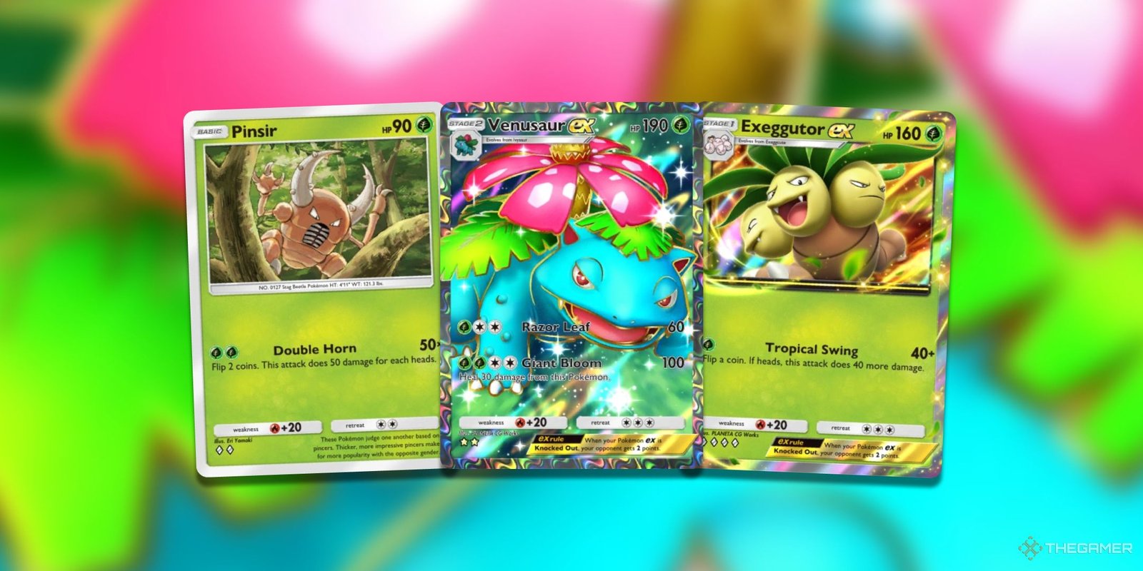 The Best Dragon-Type Cards In Pokemon TCG Pocket 4 A collage of Grass Pokemon TCG Pocket Card Art.