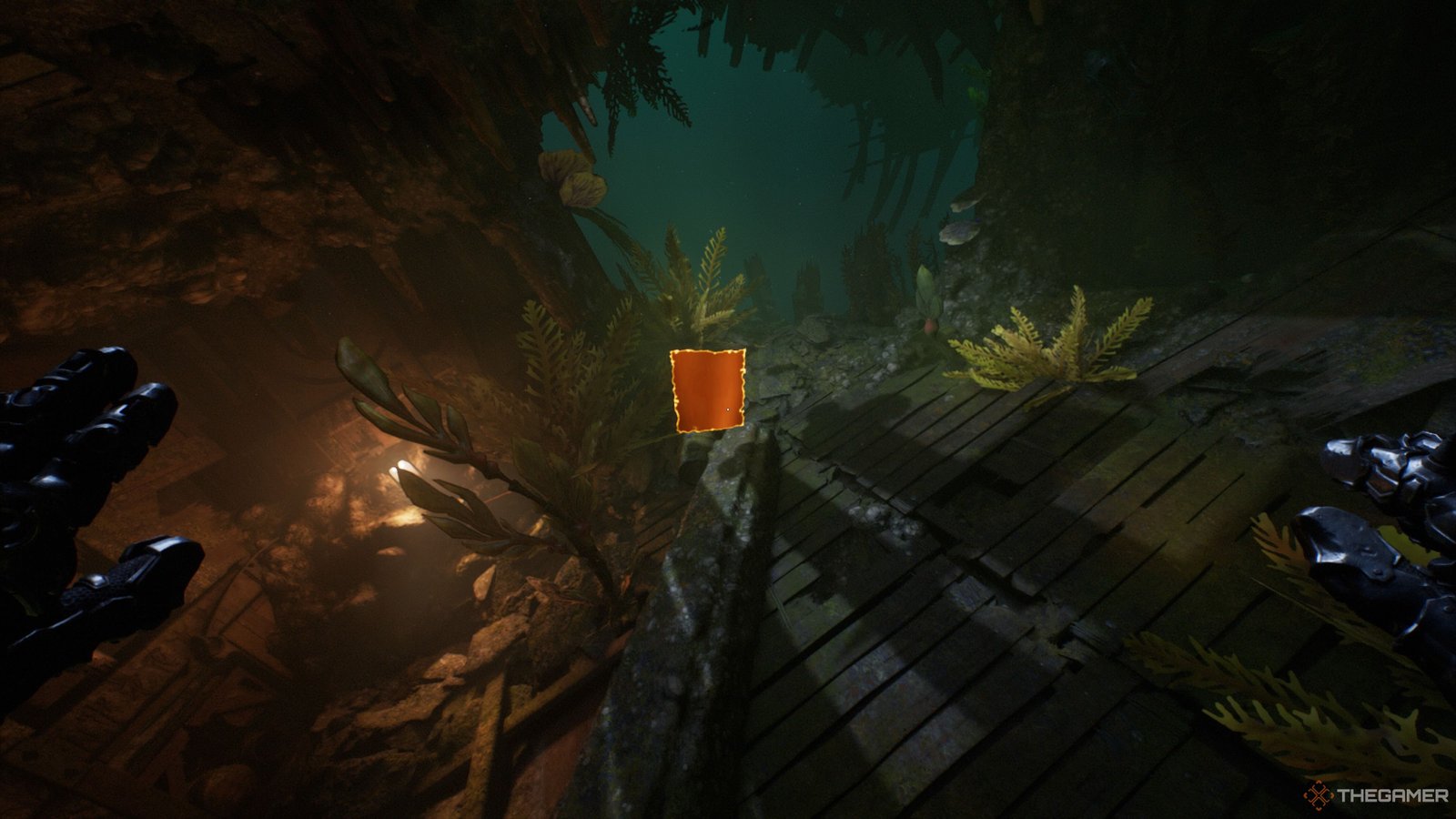 The Codex in the back of the boat in the first ocean section of The Temple Of Lomarith in Doom The Dark Ages.