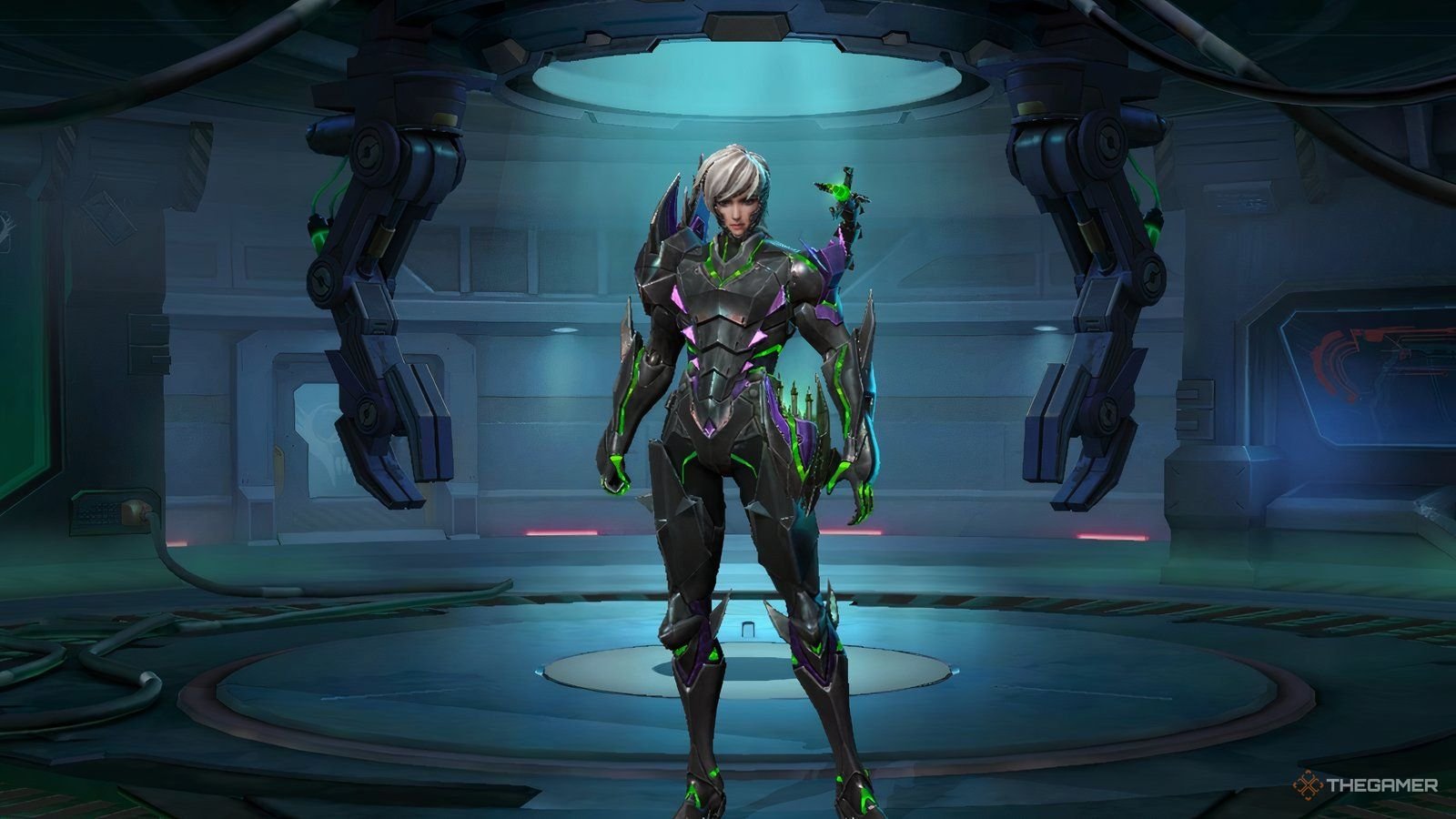 Gusion from Mobile Legend standing menacingly in his VENOM skin.