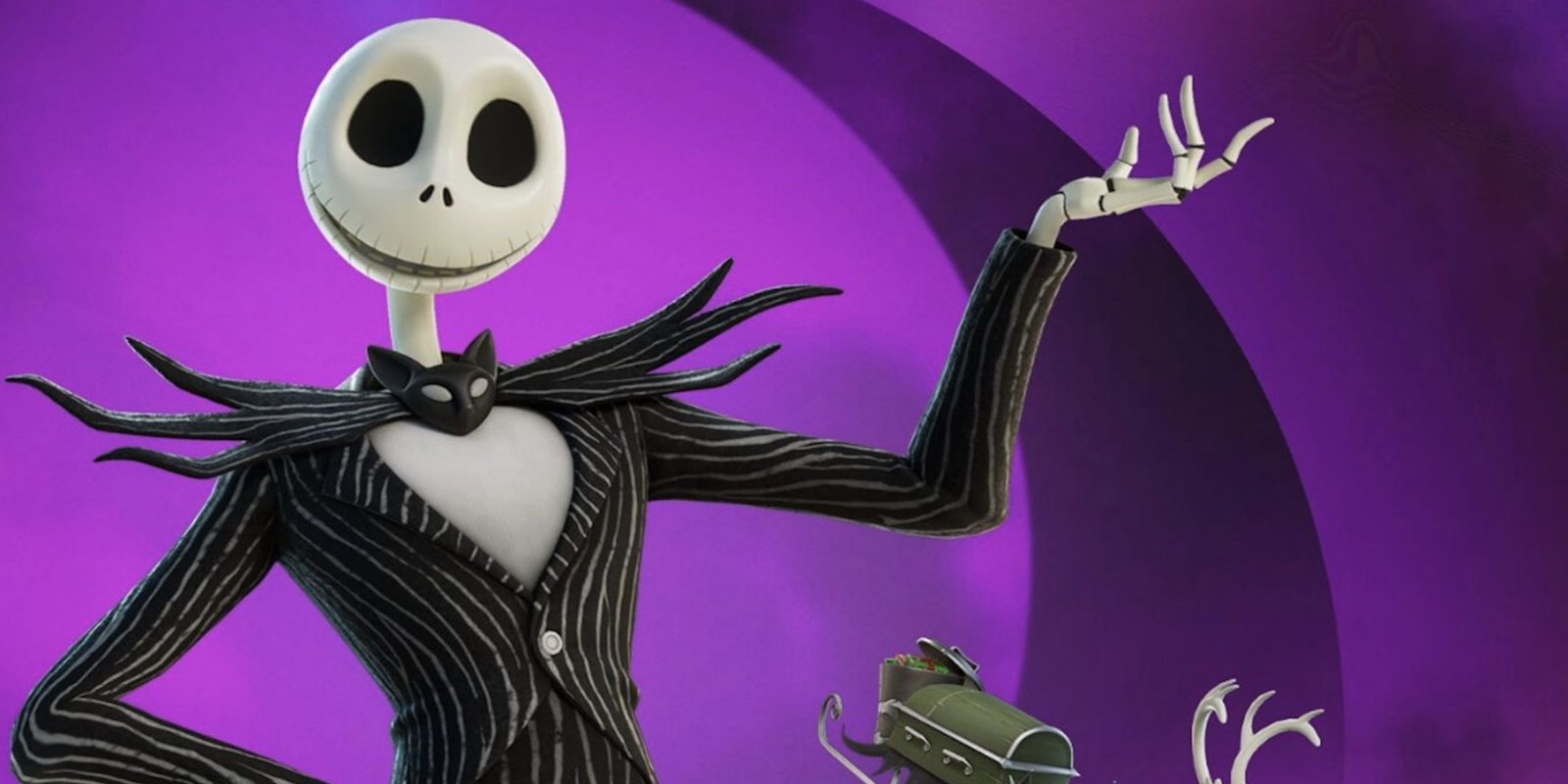 Jack Skellington as he appears in Fortnite.